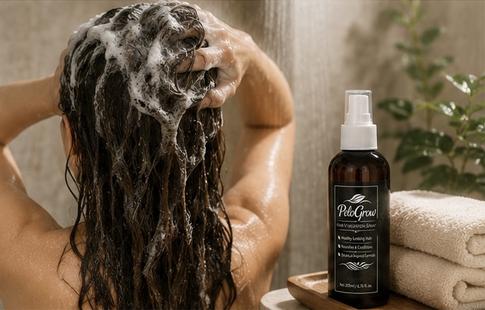 Washing hair thoroughly after using PeloGrow
